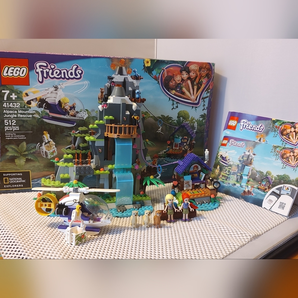 LEGO Friends 41432 Alpaca Mountain Jungle Rescue  Building Toy Complete